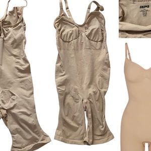 SKIMS SEAMLESS SCULPT MID THIGH BODYSUIT SIZE 2X 3X NEW WITHOUT TAGS